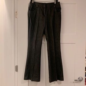 Ladies black denim look dress slacks. Sz 6 by New York Clothing Company.